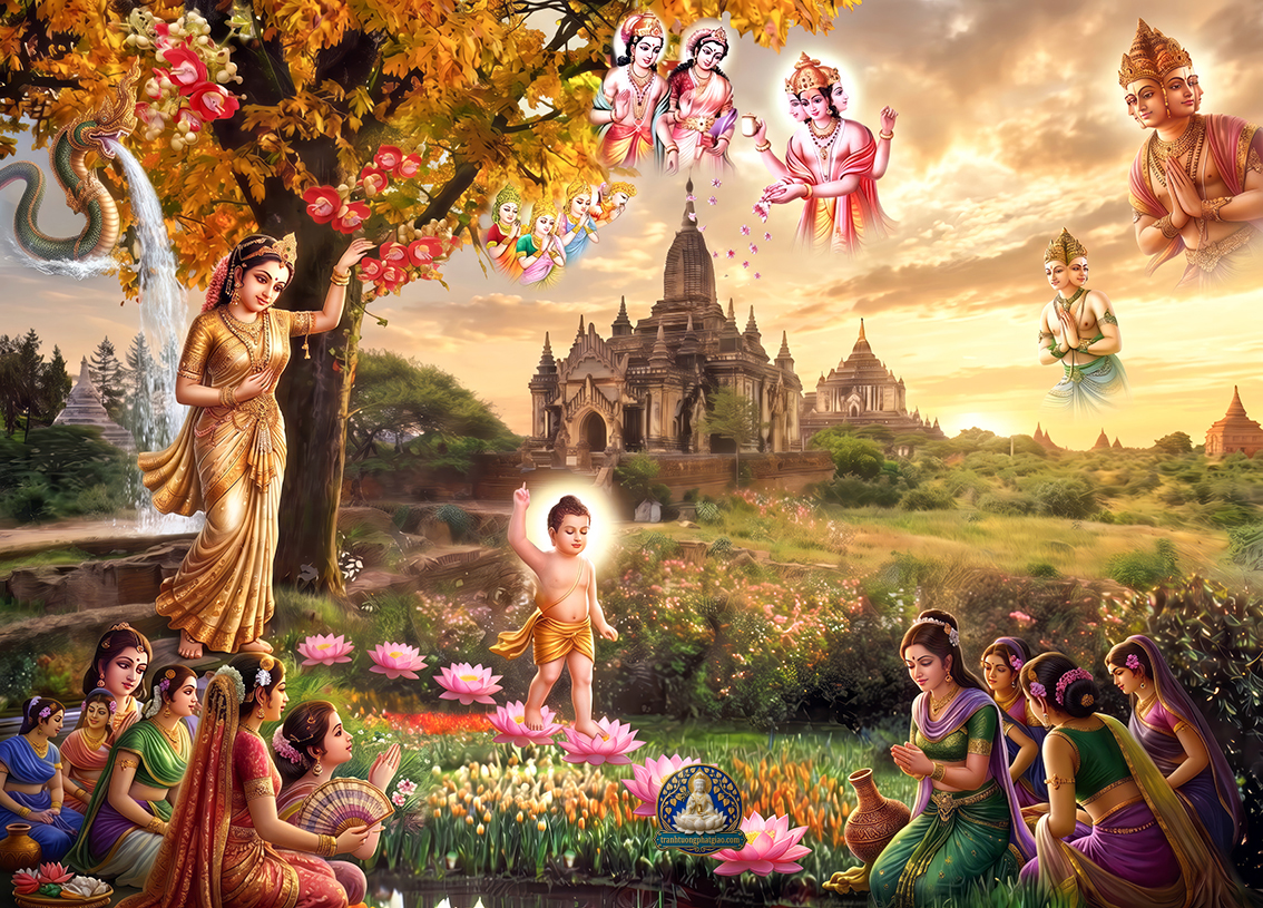 Tranh vườn Lâm Tỳ Ni (100)